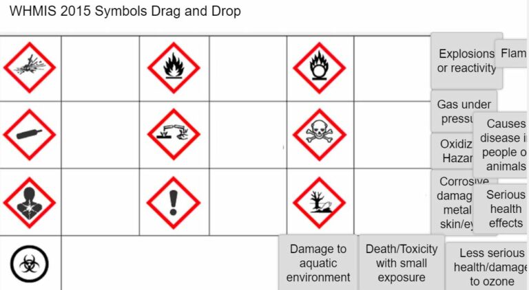 WHMIS 2015 Symbols Drag and Drop – WHMIS 2015 OER